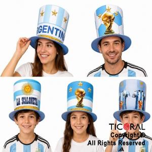 SOMBRERO GALERA ARGENTINA MUNDIAL DISE�OS SURTIDOS x 5